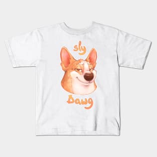 Sly Dawg Corgi Kids T-Shirt